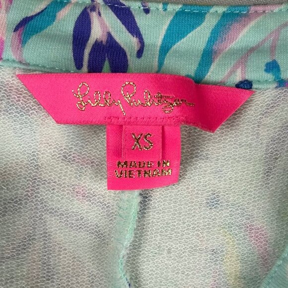 Lilly Pulitzer Sherryn Shift Dress Women XS Blue Oasis Tint Swim Shady Seahorse - Picture 9 of 9